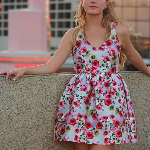 Formal Floral Dress - Picture 1 of 4